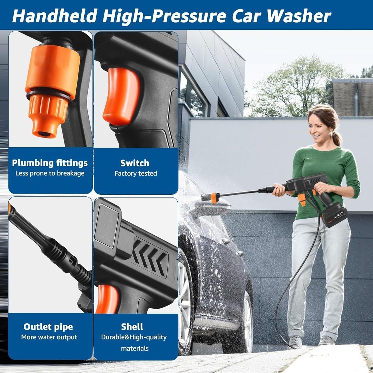 High Pressure Water Cleaning Gun مسدس تنظيف بالماء عالي الضغط trendy gulf