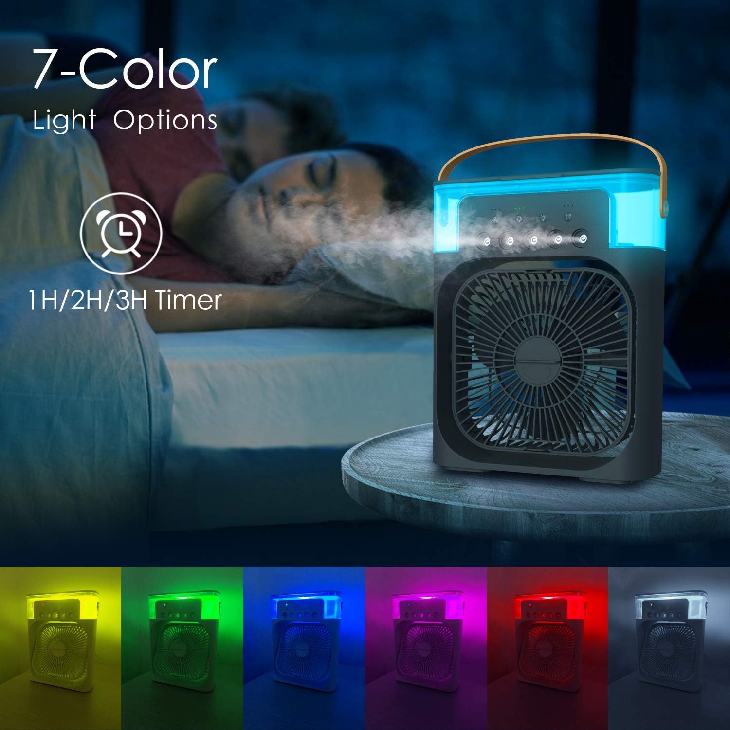 🔥❄️ 3-in-1 Rechargeable Ice Cooling Fan ❄️🔥 trendy gulf