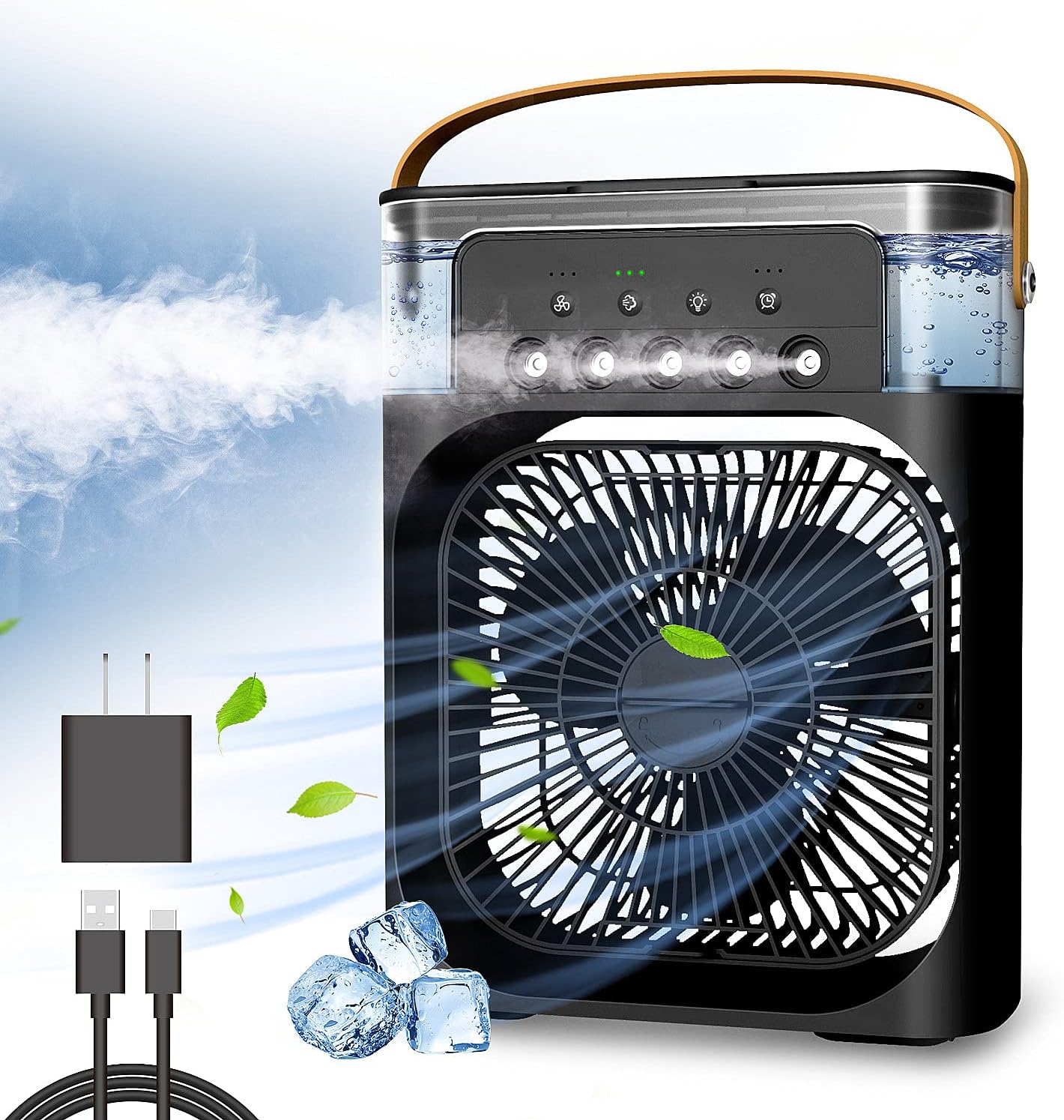 🔥❄️ 3-in-1 Rechargeable Ice Cooling Fan ❄️🔥 trendy gulf