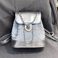 Chain Backpack Women's Water Ripple Fashion Travel Backpack Bags My Store