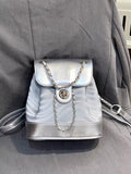 Chain Backpack Women's Water Ripple Fashion Travel Backpack Bags My Store