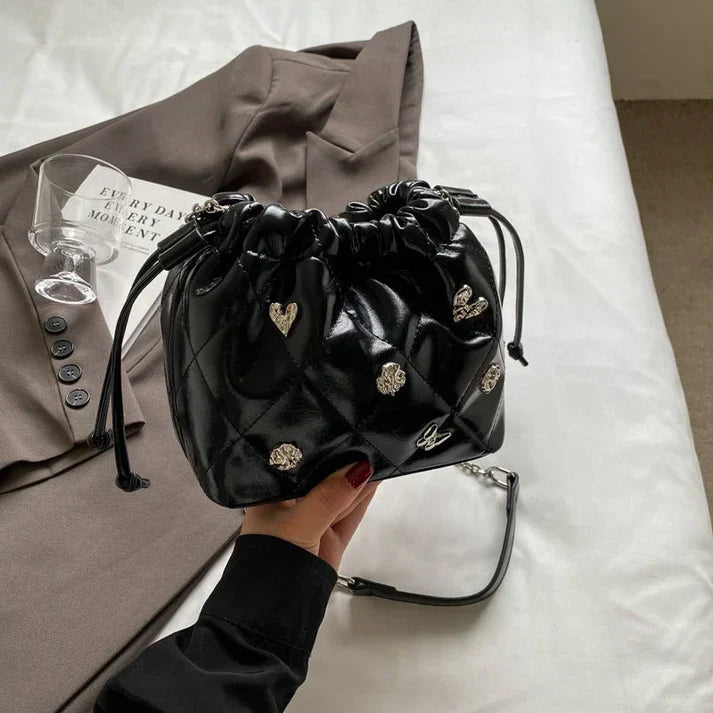 Chain Kafuu Diamond Fashion Shoulder Crossbody Mini Bucket Bag My Store