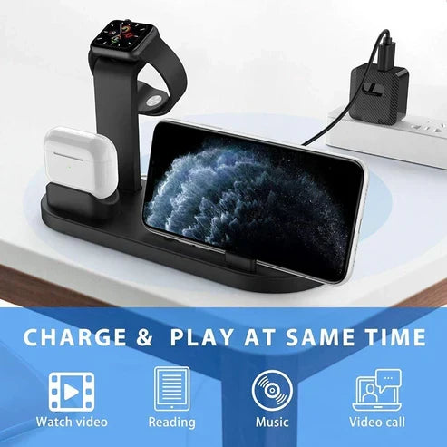 Compatible With Apple, Three-in-one Charging Watch Holder for iwatch Aripods My Store