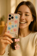 Glitter Floral Case with Charm My Store