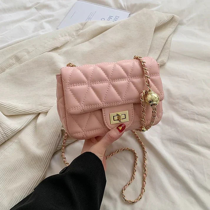 High-grade Diamond Pattern Chain Bag Women's Simple All-match My Store