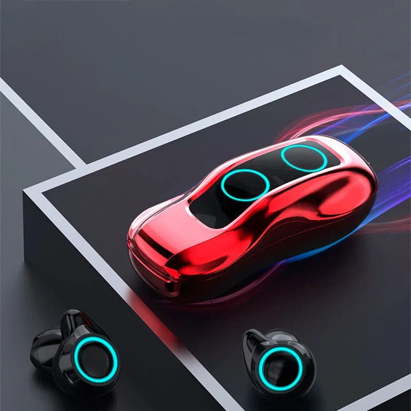Popular Wireless Bluetooth Headset Two Ears Cross Border Private Mold TWS Customized Electroplating Car Styling 5.0 My Store
