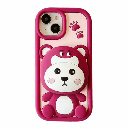 Silicone 3D Design Cartoon iPhone Case My Store