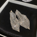 Silver Needle Triangle Sequins Irregular Earrings My Store