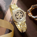 Snowflake Pattern Watch Luxury Full Rhinestone Jewelry Five-piece Set My Store