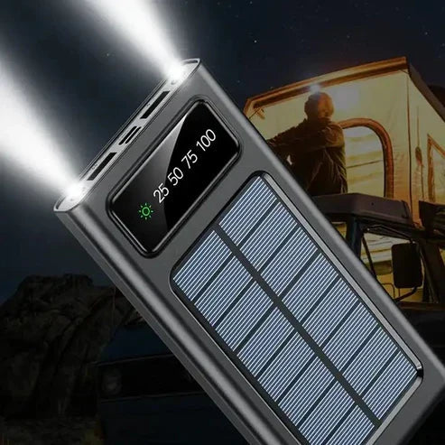 Solar Power Bank 20000CmAh, Fast Charging Built in Cable My Store