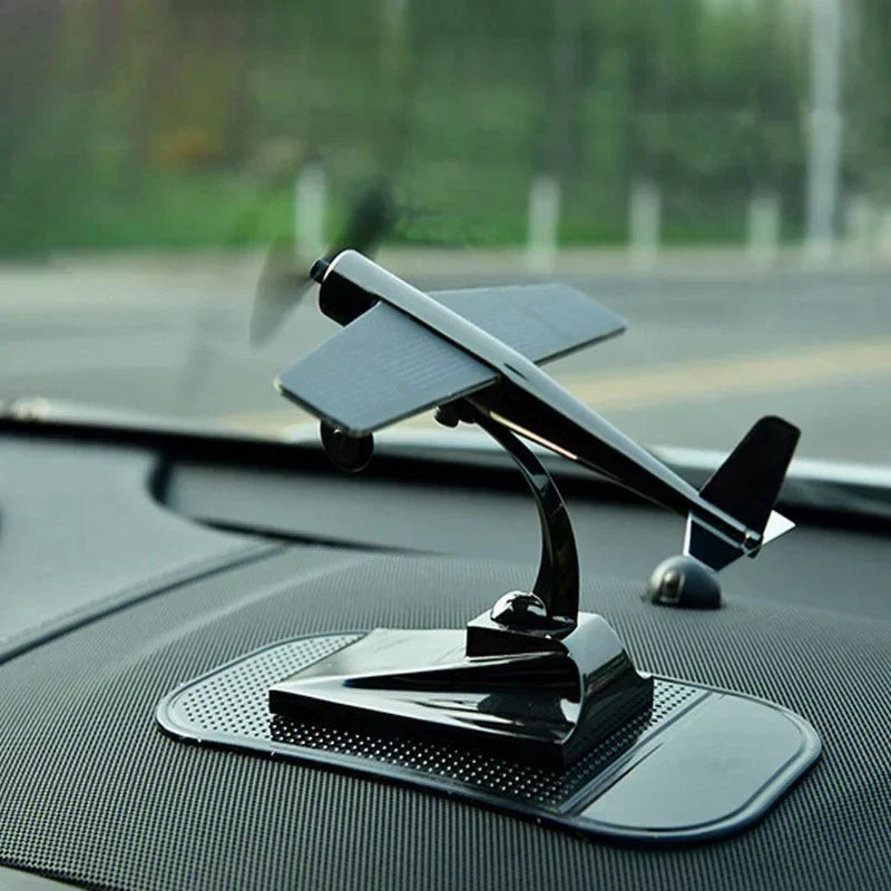 Solar Rotary Airplane Model Car Ornament My Store