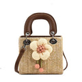 Women's Fashion Flower Weaving Straw Handbag My Store