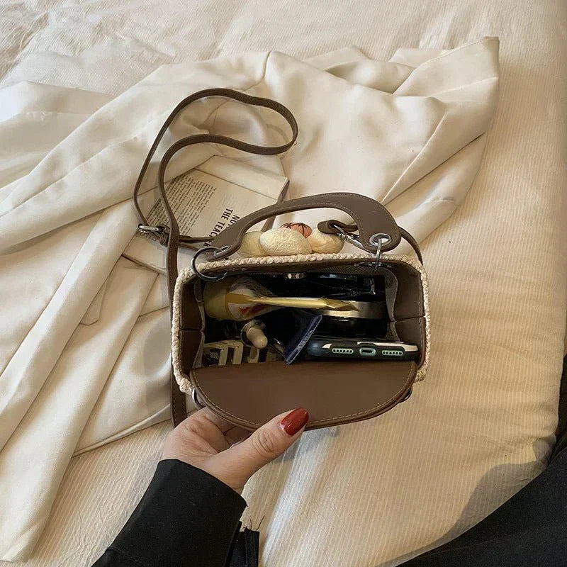 Women's Fashion Flower Weaving Straw Handbag My Store