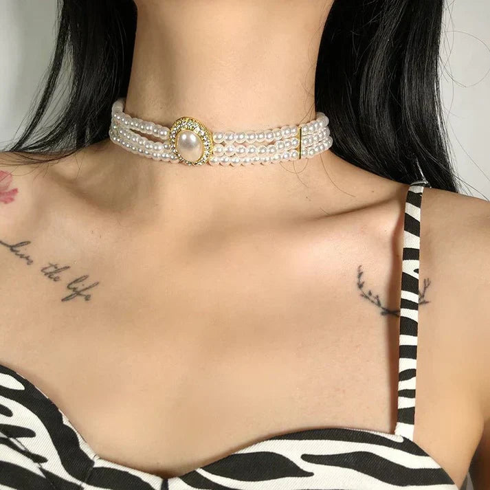 Women's Multi-layer Pearl Decorative Necklace My Store